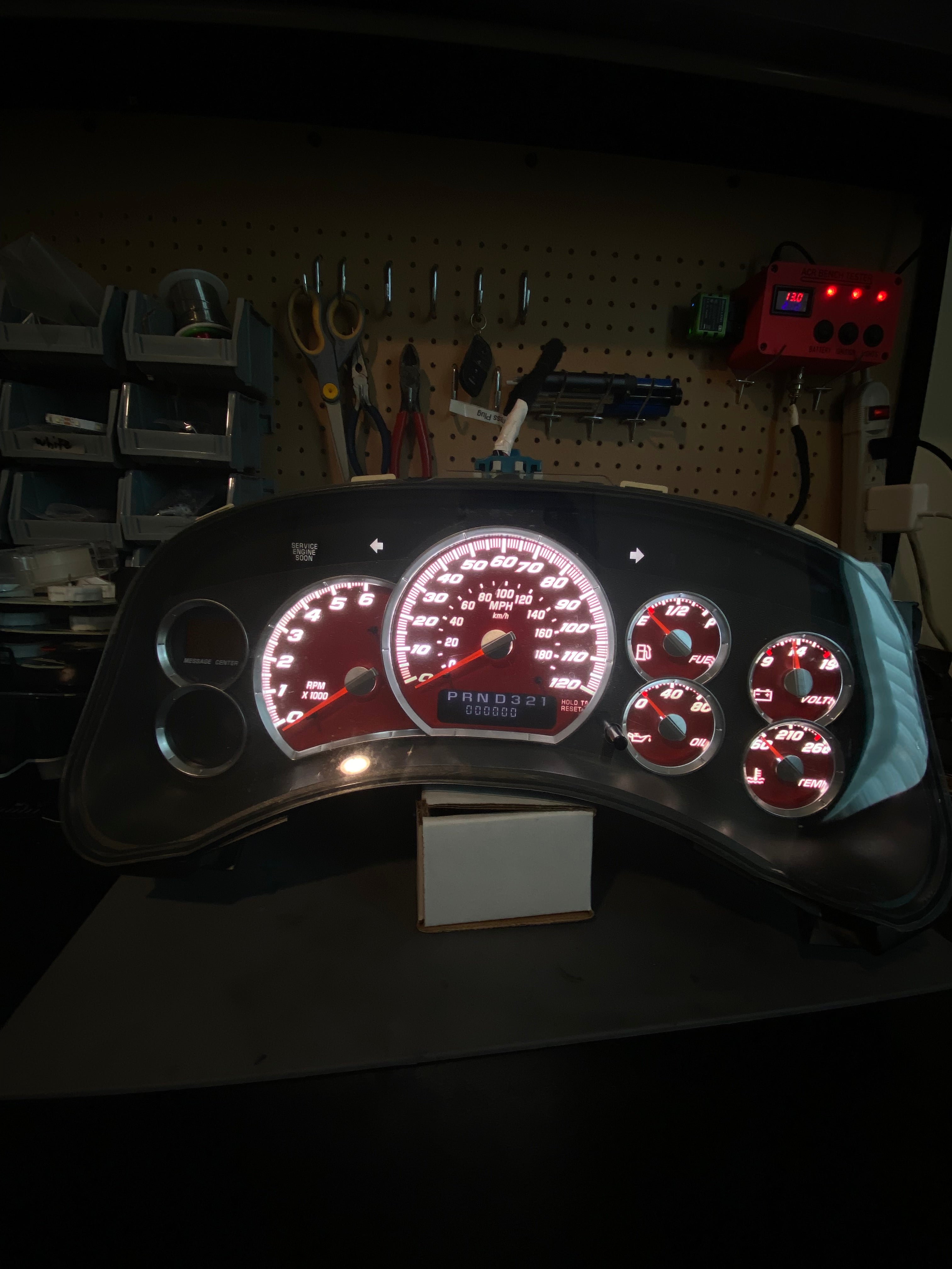 99-02 Red Cluster with LEDS ‼️