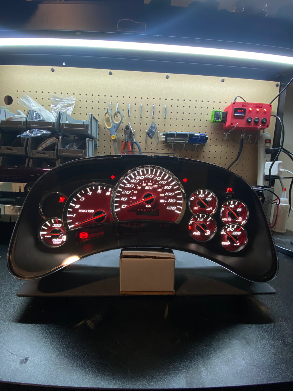 03-05 Chevy/GMC All Red SS Premium Style Cluster 🔥